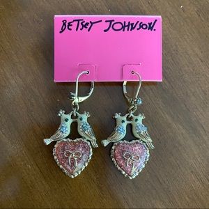 Betsey Johnson Love Bird Earrings
